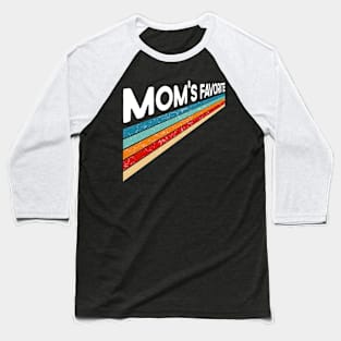 Mom's Favorite Retro Baseball T-Shirt